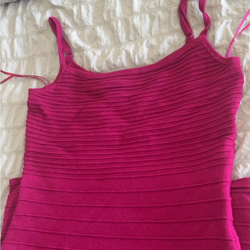 Express Body Contour Pink Dress